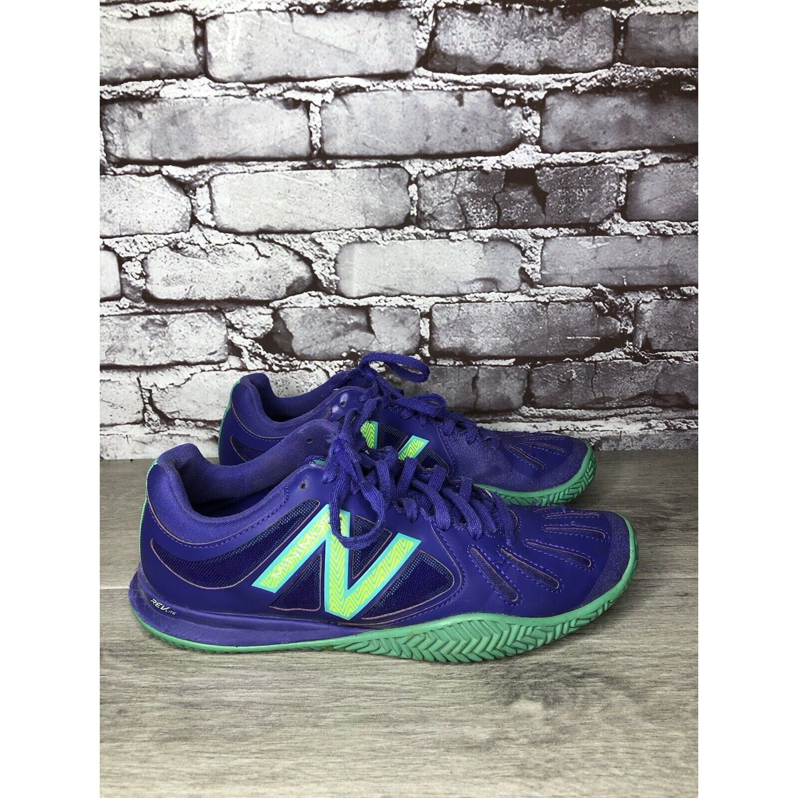 New Balance New Balance WC60PT1 60 Purple Green Lace Up Running Shoes Wo Size US 10 / IT 40 - 17 Thumbnail