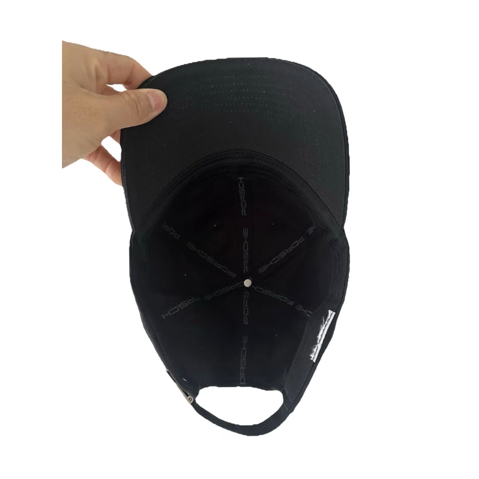 Vintage Porsche Design Black Baseball Cap Crest Adjustable Strap-Back Hat Cap Men Canvas Cotton Adjustable 75/25 11029265 NWOT Size ONE SIZE - 5 Thumbnail