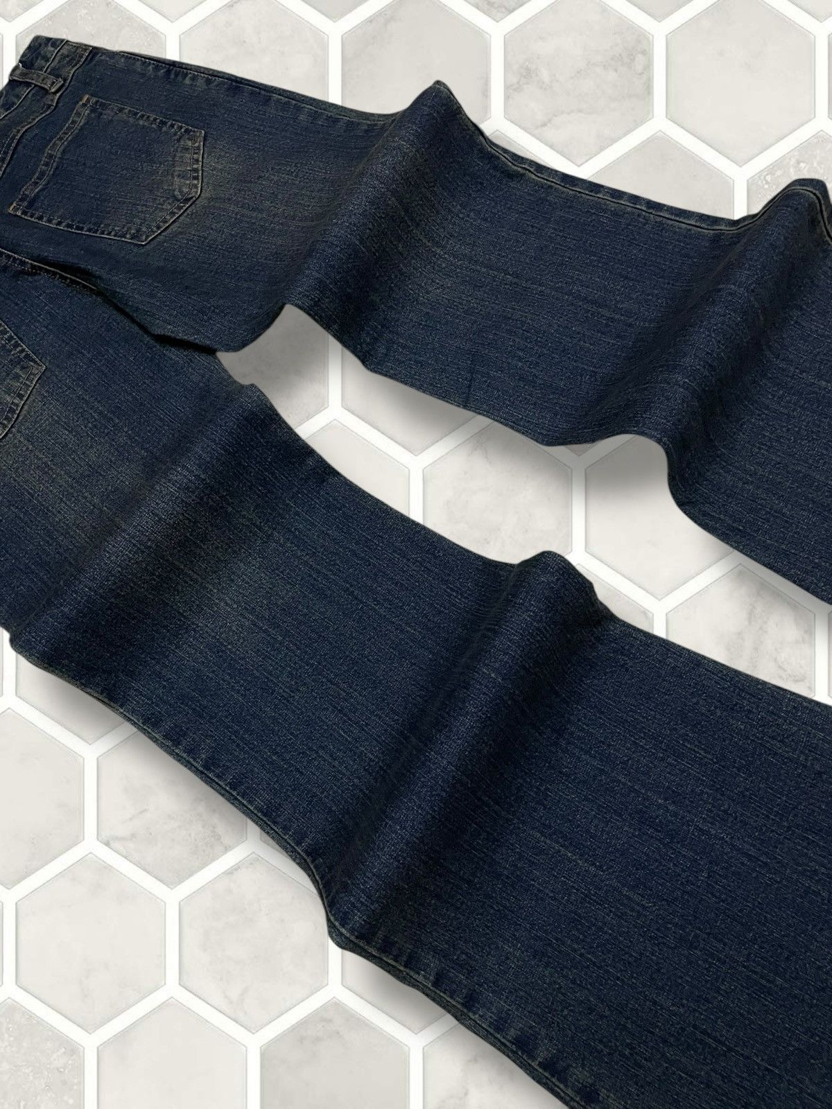 Hysteric Glamour Vintage 1990s Japan Designer Joueraux Echecs Flared Denim Size US 29 - 13 Thumbnail