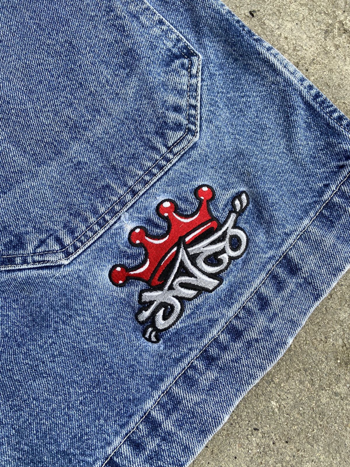 JNCO × Vintage JNCO’a 2001 red crown 👑 Size US 34 / EU 50 - 5 Thumbnail