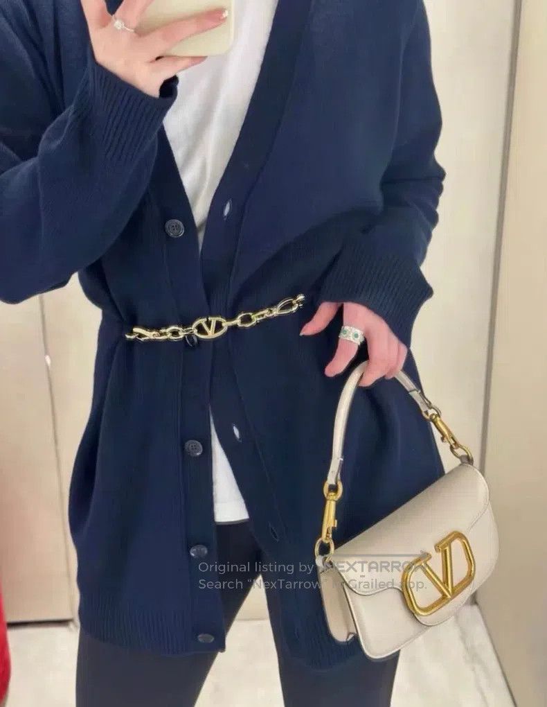 Valentino Valentino Long-sleeved cardigan Size L / US 10 / IT 46 - 4 Thumbnail