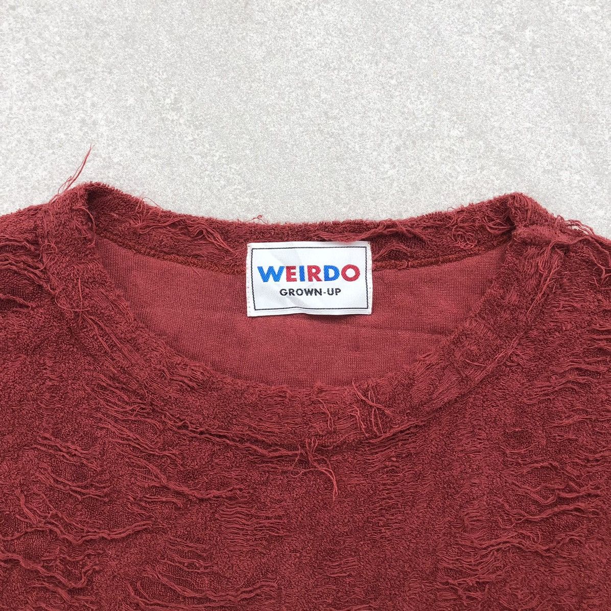Japanese Brand Weirdo Towel shirt Distressed Long Sleeve Cotton Blend 🇯🇵 Size US L / EU 52-54 / 3 - 13 Thumbnail