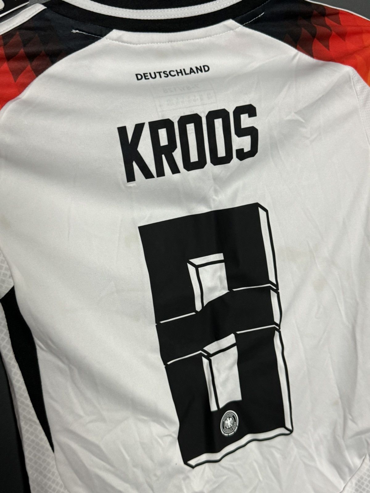 Adidas KIDS New Germany 2024 Home Kroos Football Jersey T-Shirt Size US XS / EU 42 / 0 - 3 Thumbnail