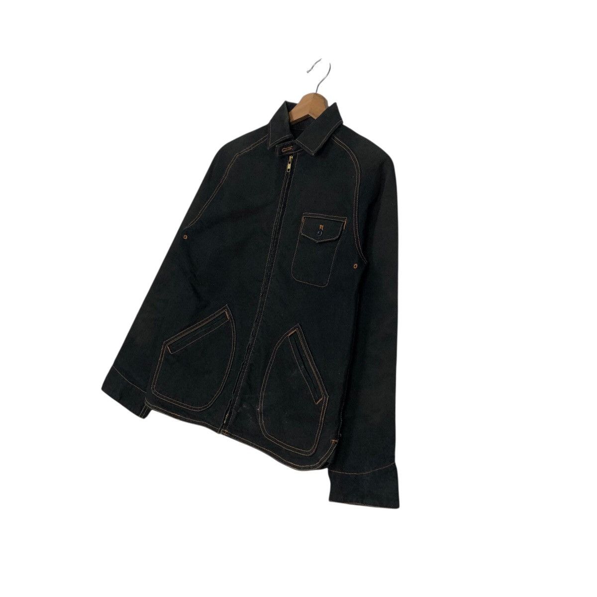 Japanese Brand United Arrows Pink Label Black Zip Workwear Jacket Size US S / EU 44-46 / 1 - 3 Thumbnail