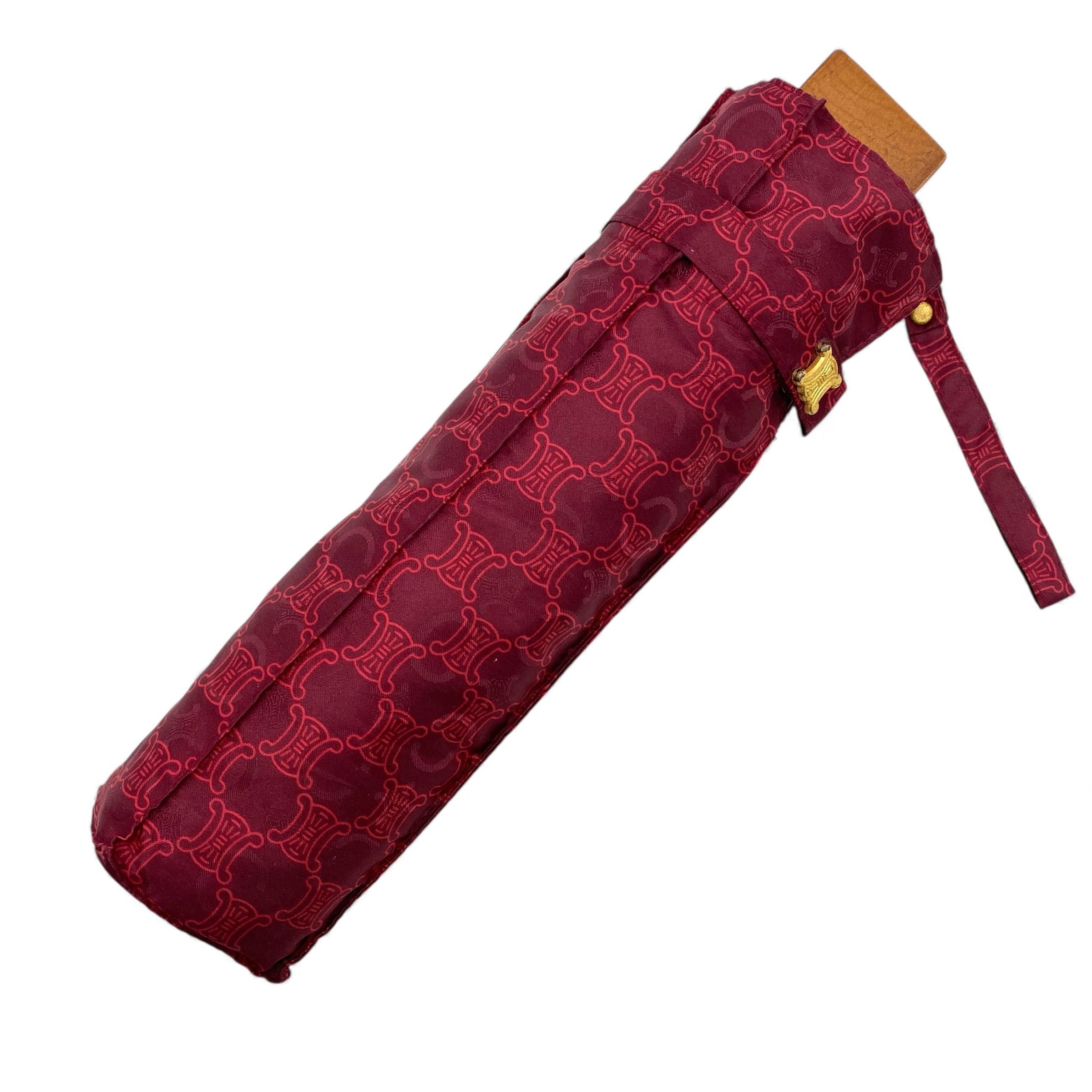 Celine CELINE Folding Umbrella Bordeaux Size ONE SIZE - 5 Thumbnail