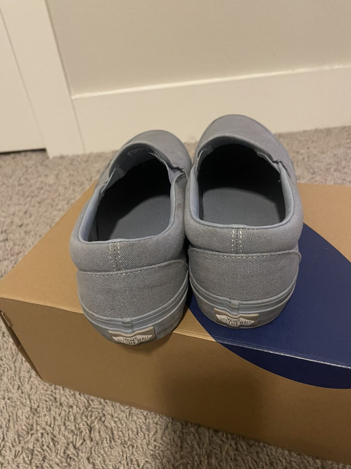 Vans Light Blue Slip on Vans Size US 10.5 / EU 43-44 - 4 Thumbnail