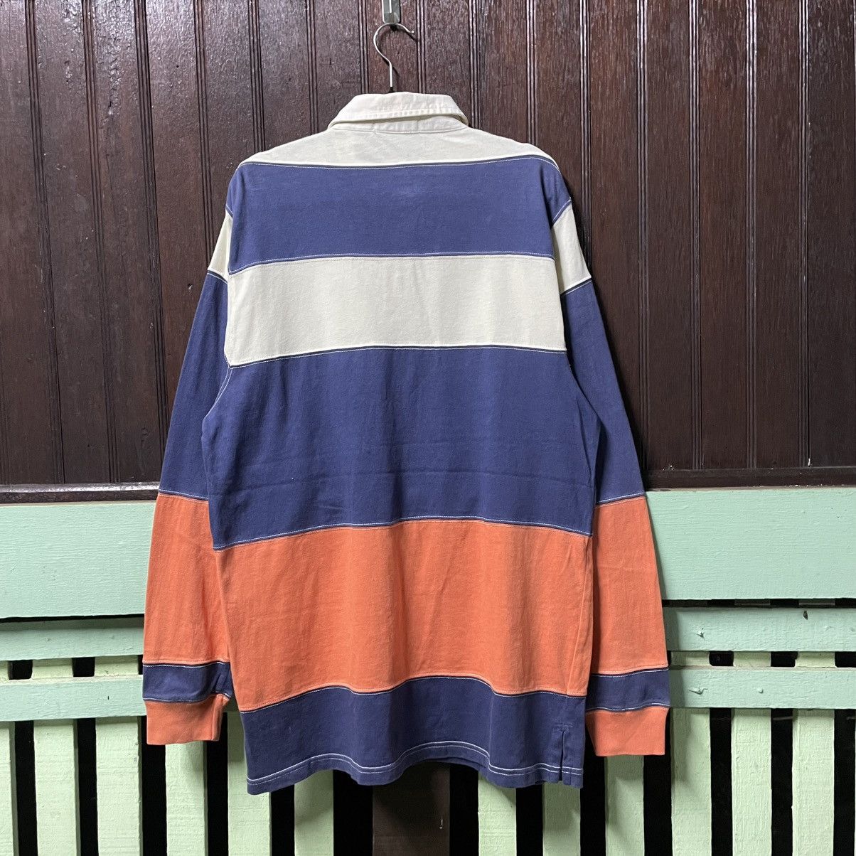 Polo Ralph Lauren 🔥Polo Ralph Lauren Small Pony Logo Striped Rugby Shirts Size US M / EU 48-50 / 2 - 2 Thumbnail
