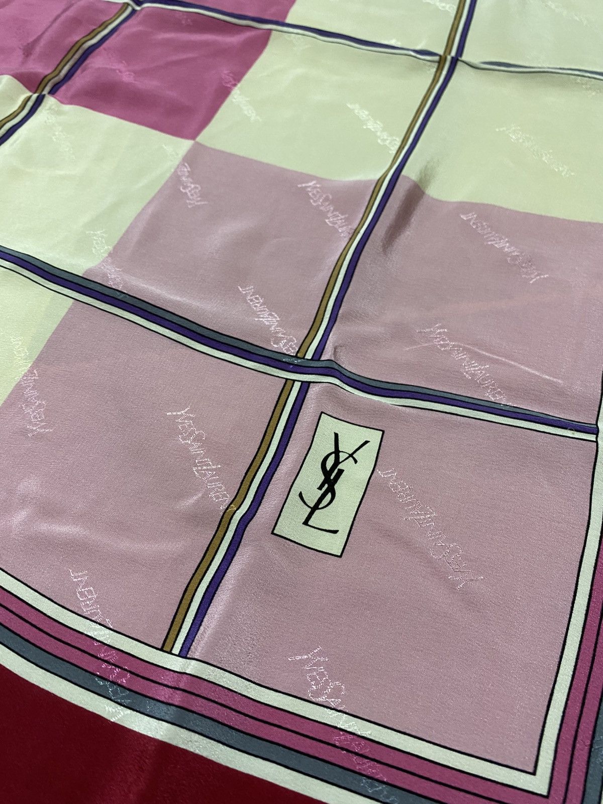 Yves Saint Laurent Yves Saint Laurent Silk Scarf Size ONE SIZE - 1 Thumbnail
