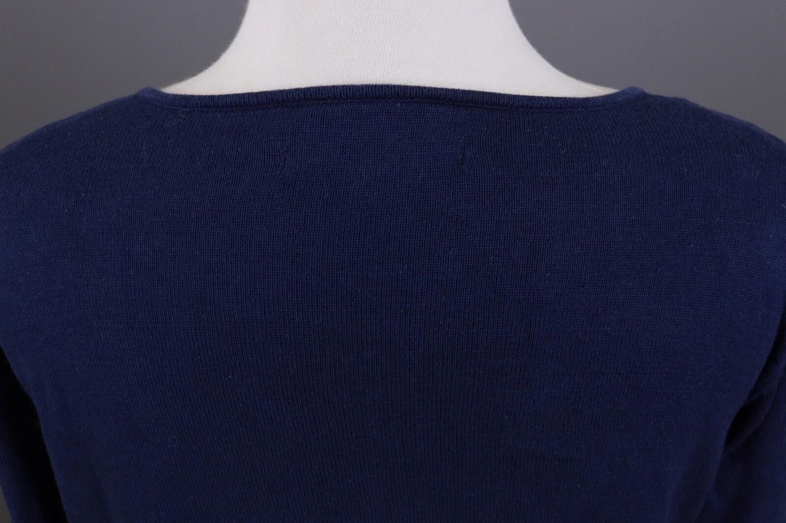 Designer Gudrun Sjoden Blue Long Sleeve V-Neck A-Line Dress Size M Size M / US 6-8 / IT 42-44 - 11 Thumbnail