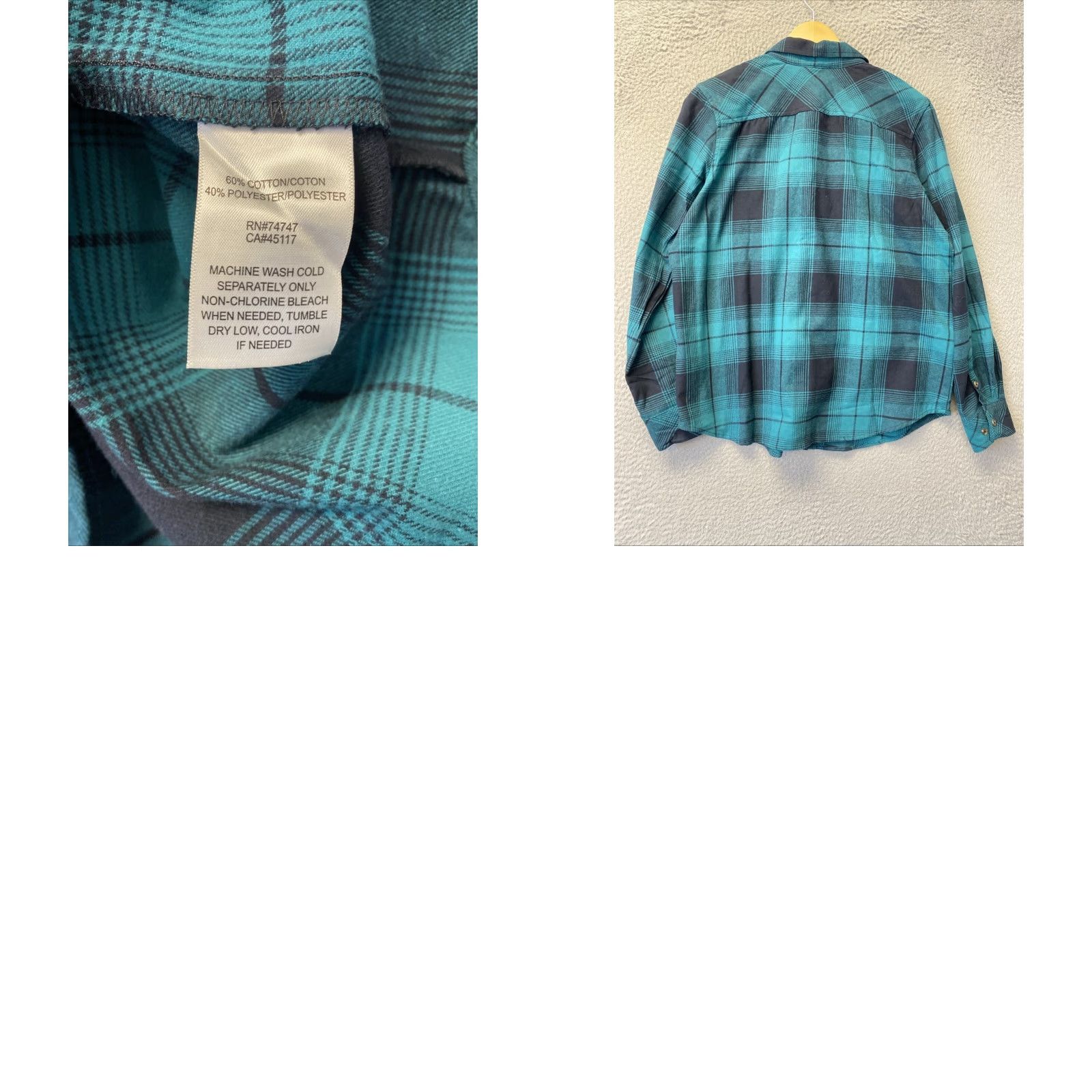 Vintage VINTAGE Natural Reflections Women's Shirt Long Sleeve Collared Plaid Button-Up Green 120-42 Size M / US 6-8 / IT 42-44 - 8 Thumbnail