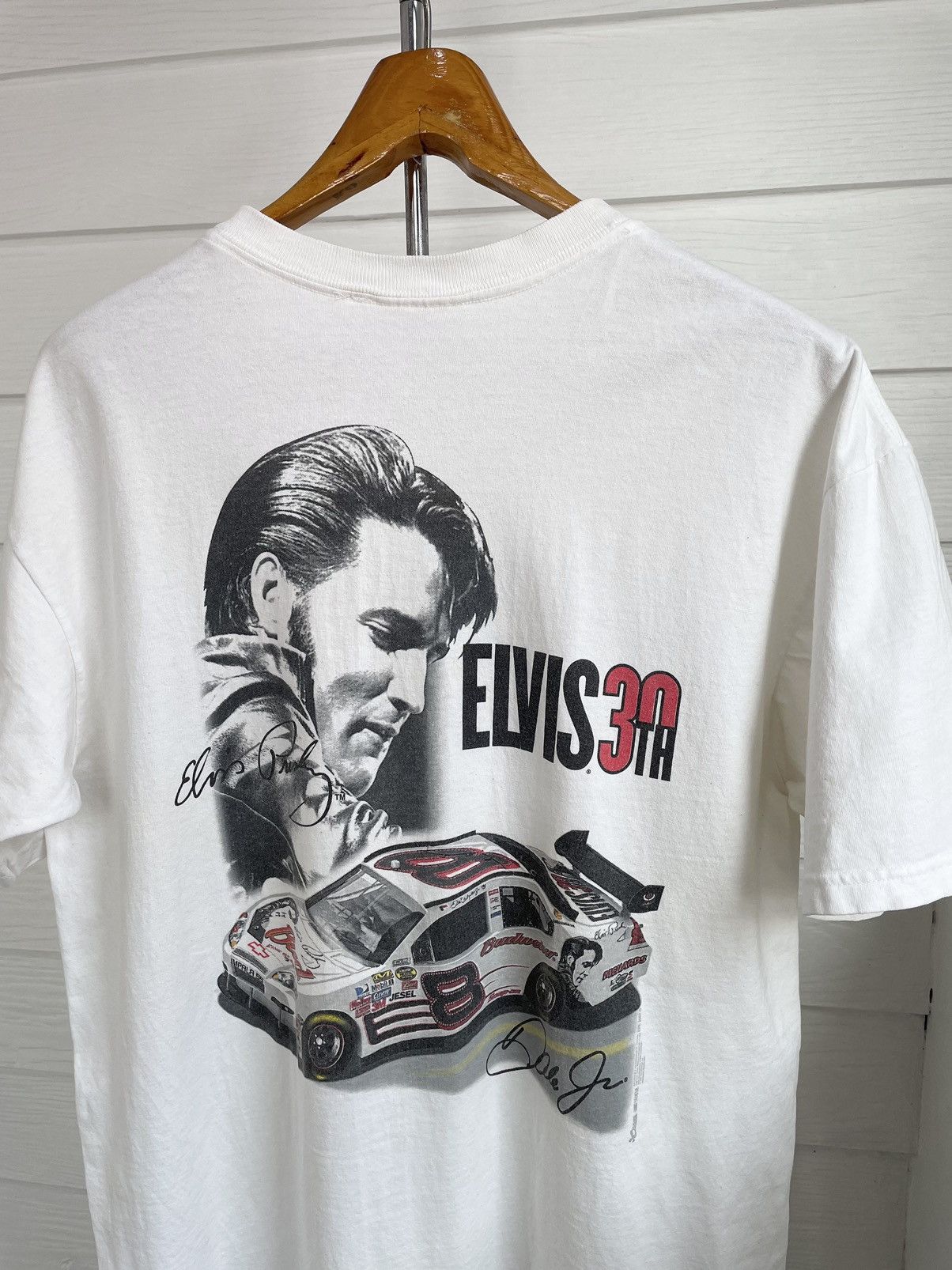 Band Tees × NASCAR × Vintage VINTAGE 2007 NASCAR X ELVIS PRESLEY 30TH ANNIVERSARY Size US L / EU 52-54 / 3 - 3 Thumbnail