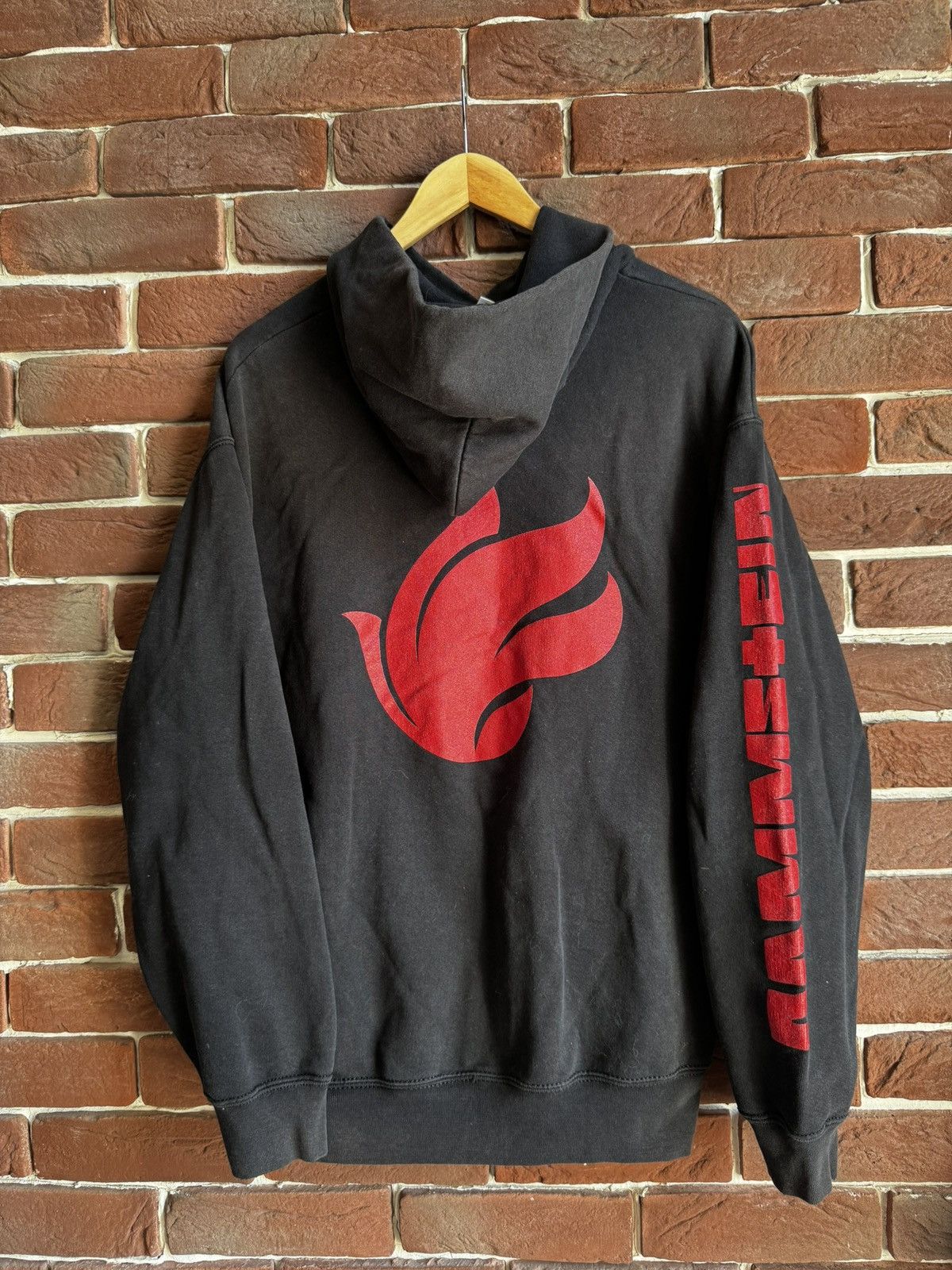 Band Tees Vintage Rammstein 2005 Benzin Metal Band Hoodie L Black 00s Size US L / EU 52-54 / 3 - 2 Thumbnail