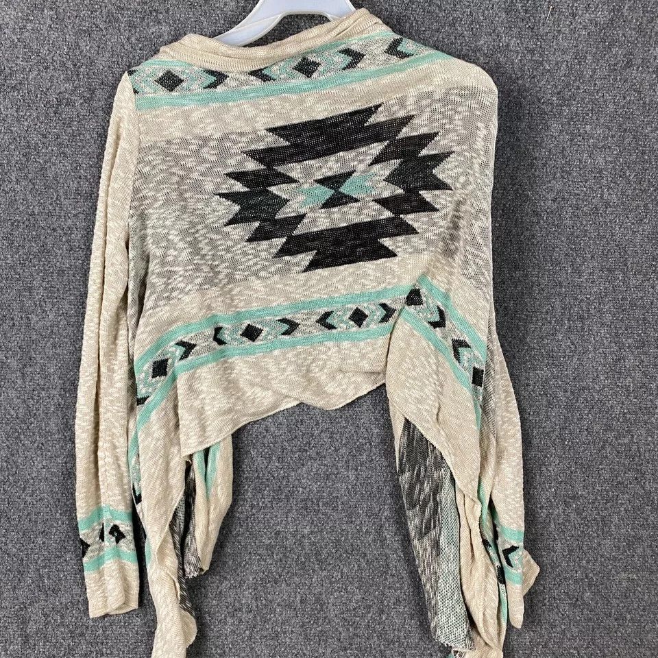 Other Full Tilt Cardigan Women's Medium Aztec Sweater 100% Acrylic Size M / US 6-8 / IT 42-44 - 6 Thumbnail