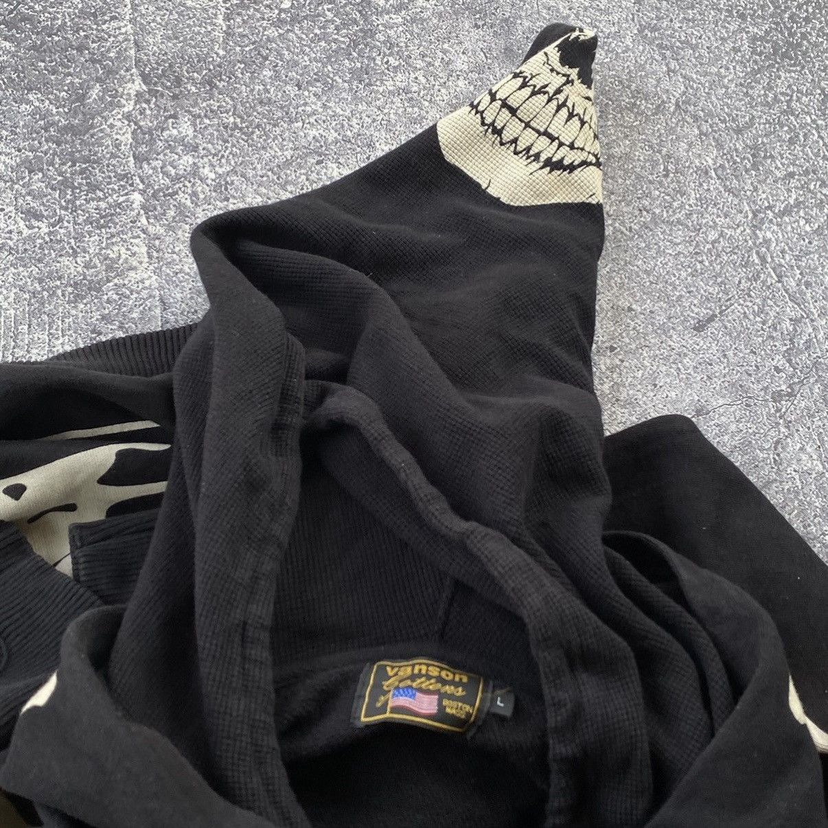 Vanson Leathers Vanson Skeleton Zip-Up Hoodie Size US L / EU 52-54 / 3 - 11 Thumbnail