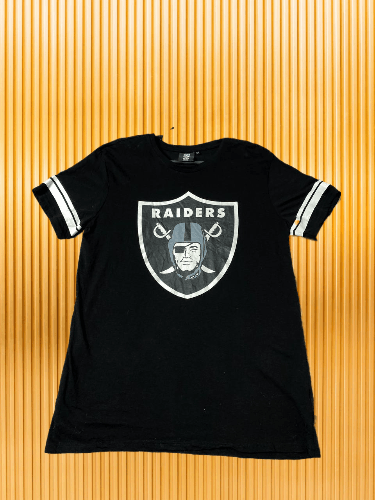 NFL × Vintage NFL Raiders Oakland big logo black tee shirt Size US XXL / EU 58 / 5 - 1 Thumbnail
