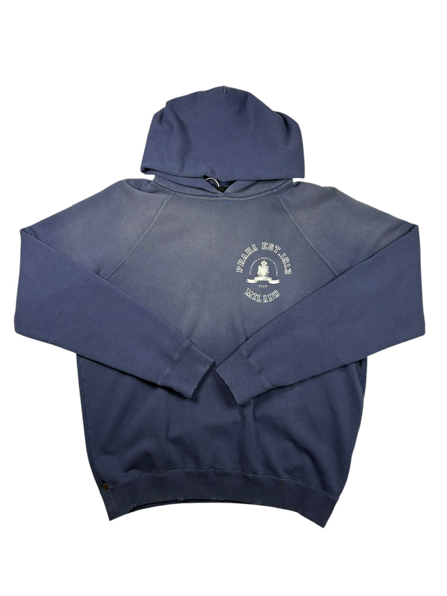 Prada Prada Printed Cotton Fleece Hoodie Size US XL / EU 56 / 4 - 1 Thumbnail