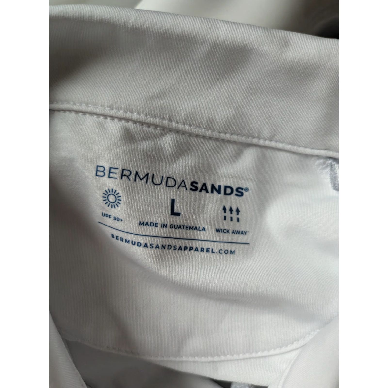 Vintage Womens Bermuda Sands Polo Shirt Golf Ladies Large White Shirt Polo Tee Casual 90% Polyester 10% Spandex Noble Hawk Logo Size L / US 10 / IT 46 - 5 Thumbnail
