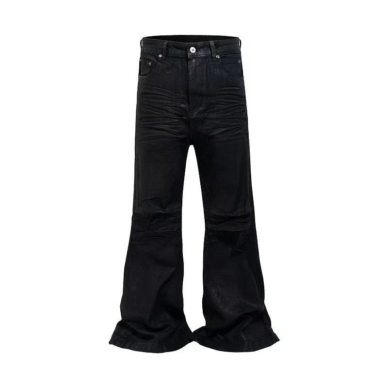 Japanese Brand × Jean Dark style street baggy micro flare jeans Size US 30 / EU 46 - 5 Thumbnail