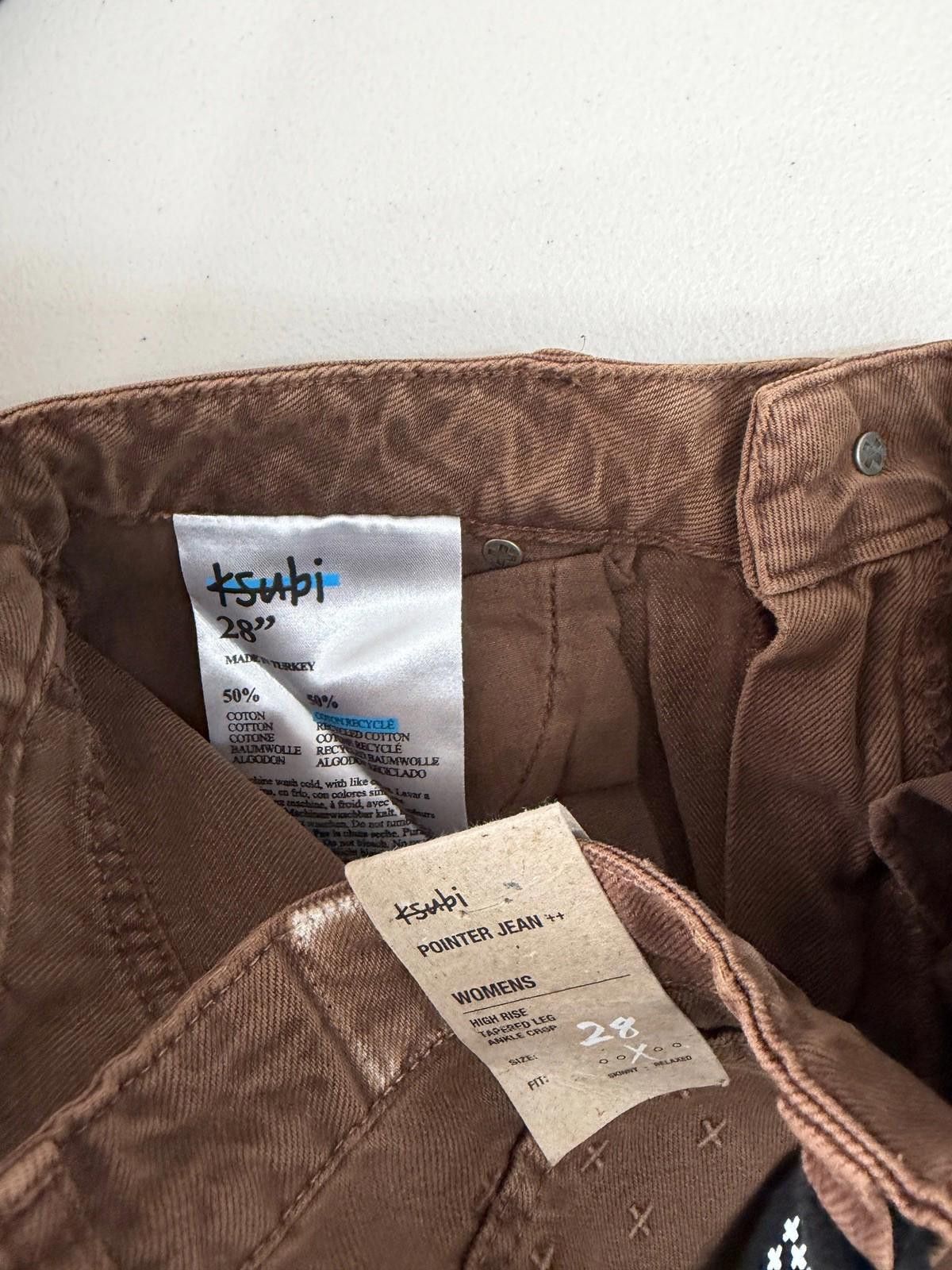 Ksubi new ksubi womens denim jeans pointer brown koko 28 10 Size 28" / US 6 / IT 42 - 8 Thumbnail