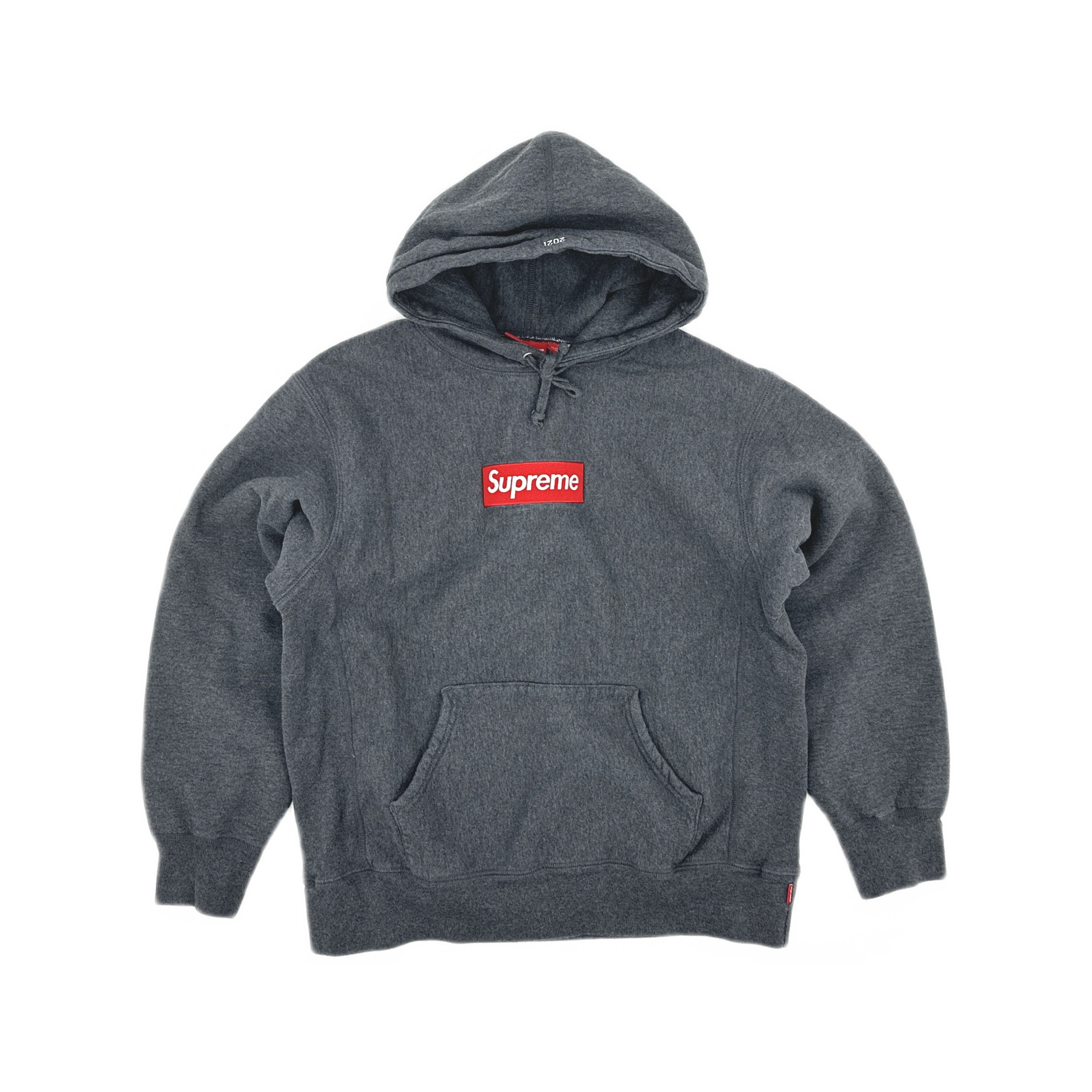 Supreme Supreme Box Logo Hooded Sweatshirt Heather Grey | Grailed