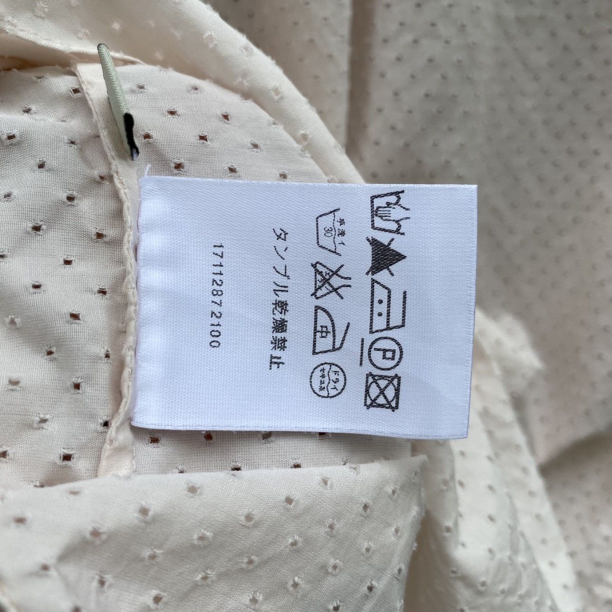 Loewe Loewe Light Pink Ruffle Front Blouse with 3/4 Sleeves Size XS / US 0-2 / IT 36-38 - 7 Thumbnail