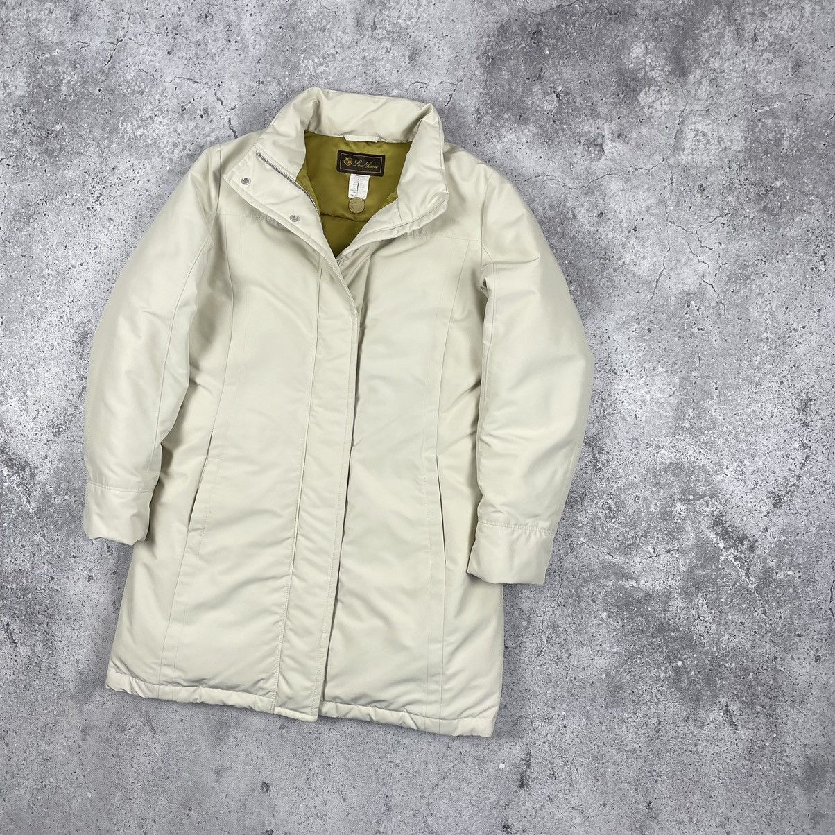 Loro Piana Loro Piana Down Filled Coat Parka Jacket Cream | Grailed