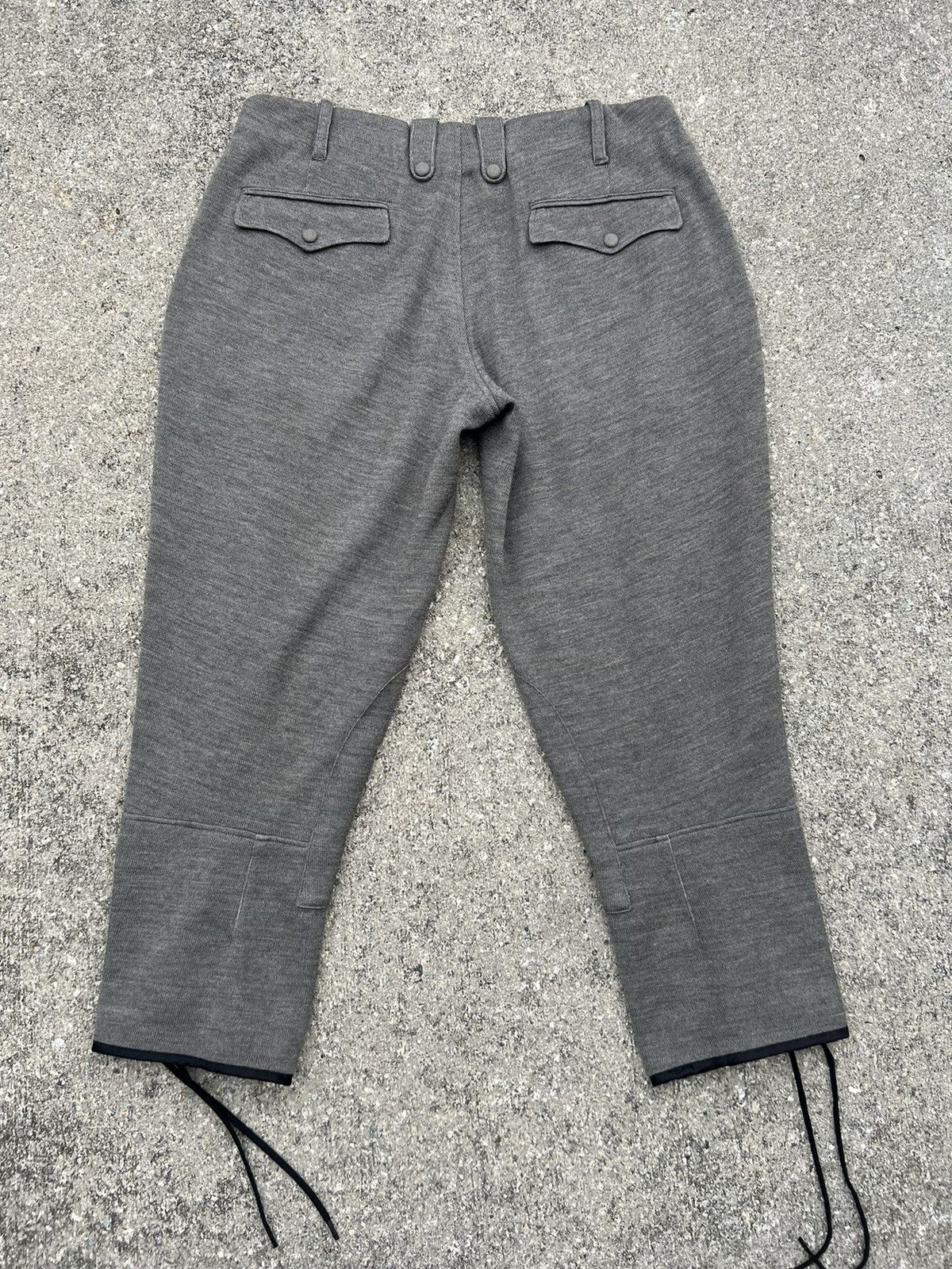 Japanese Brand SAMPLE Kiminori Morishita Cropped Wool Jodhpur Trouser Pant Size US 31 - 2 Thumbnail
