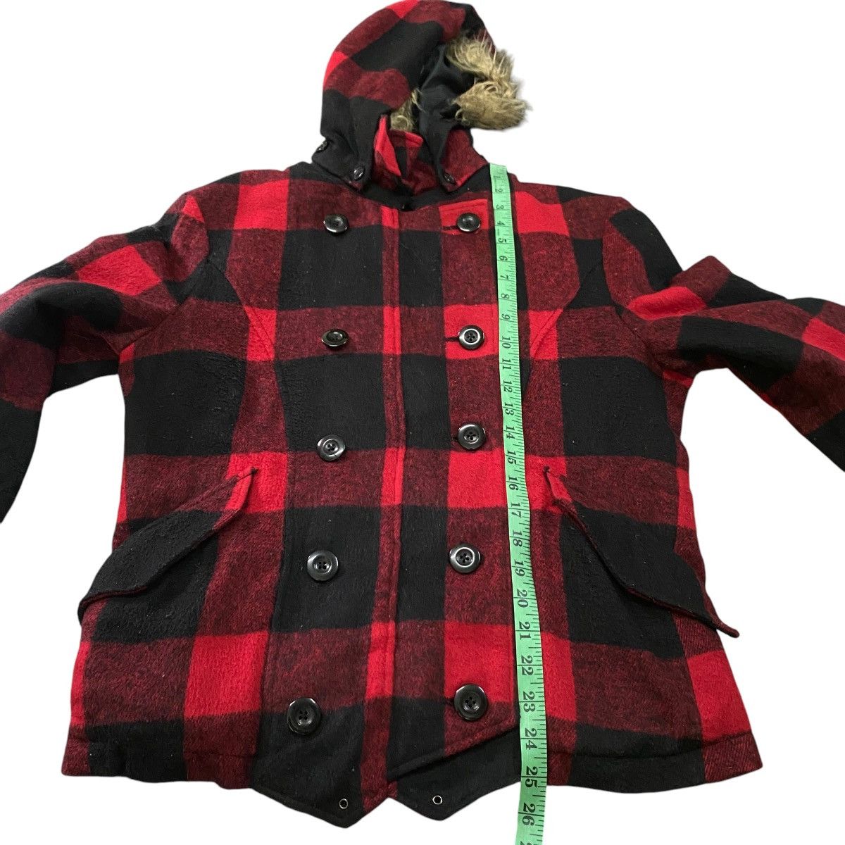 If Six Was Nine × Le Grande Bleu (L.G.B.) × PPFM Vintage Ppfm Plaid Checked Faux Fur Size US L / EU 52-54 / 3 - 10 Thumbnail