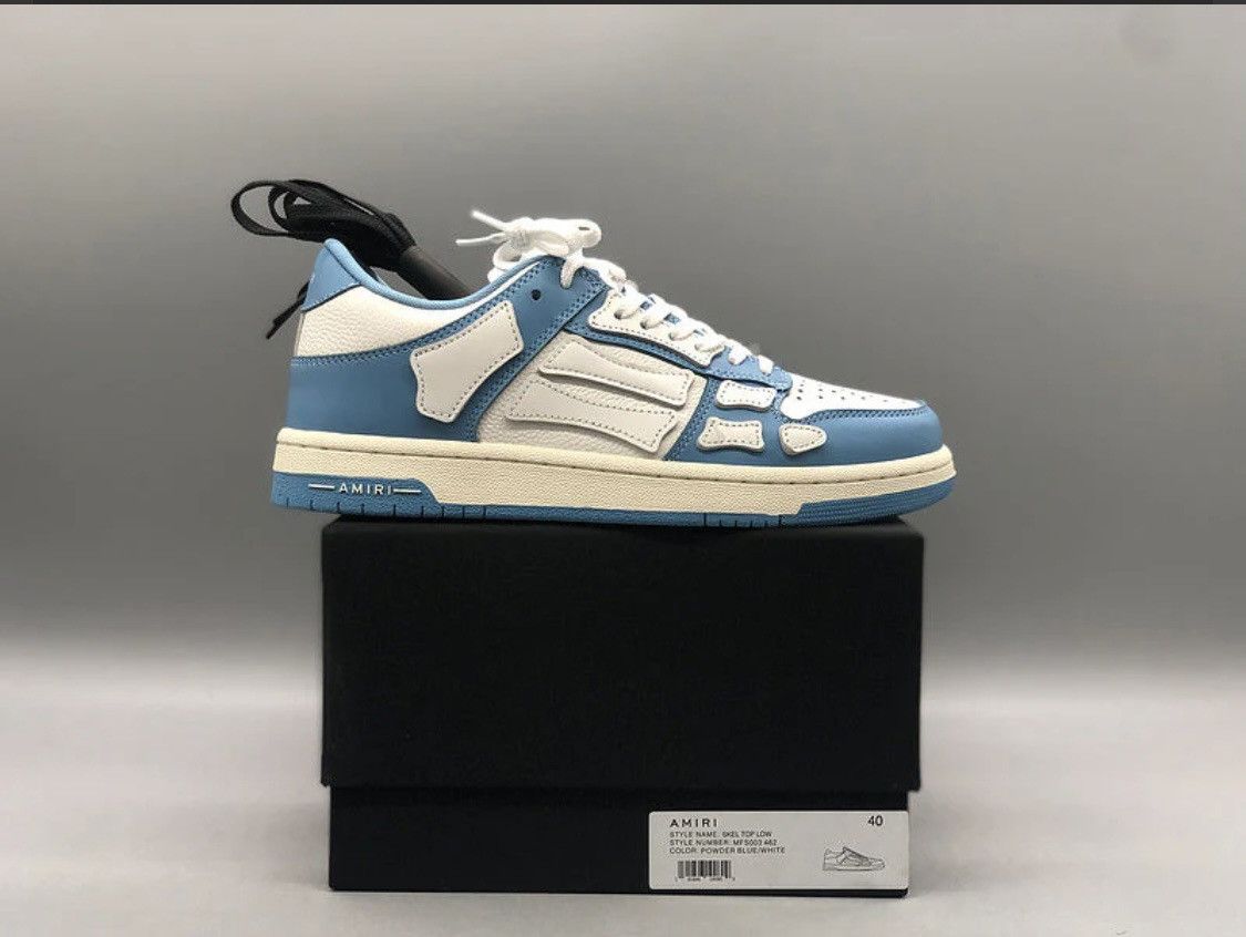 Amiri Amiri Skel Top Low 'Powder Blue' Size US 9.5 / EU 42-43 - 3 Thumbnail
