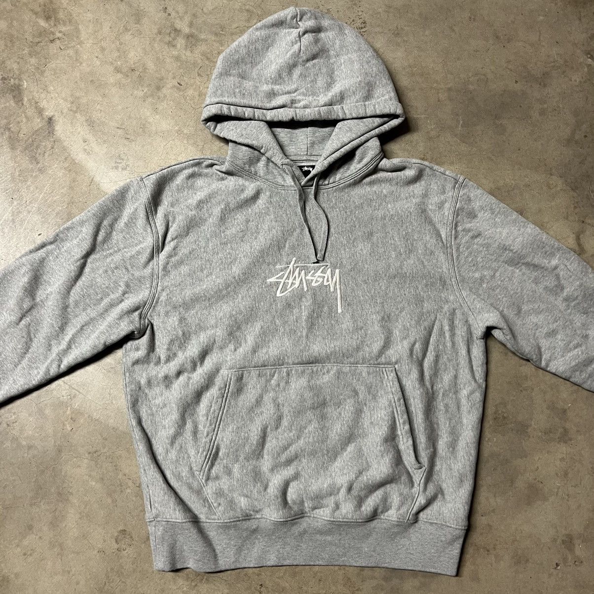 Hypebeast × Stussy Stussy Streetwear Embroidered Logo Pull-Over Hoodie Sweater Size US L / EU 52-54 / 3 - 4 Thumbnail