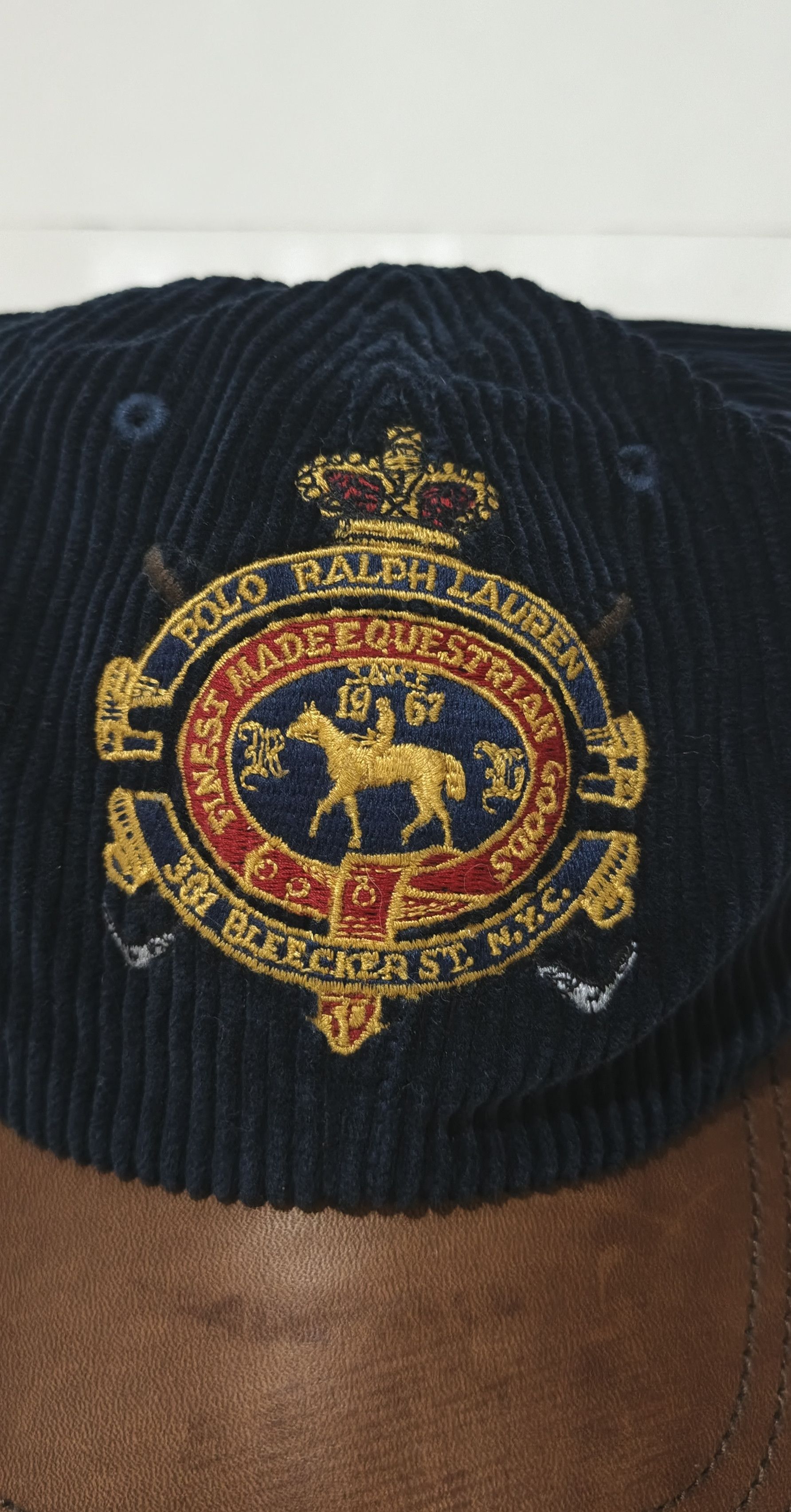 Polo Ralph Lauren Rare vintage rl cords leather bill cap Size ONE SIZE - 2 Thumbnail