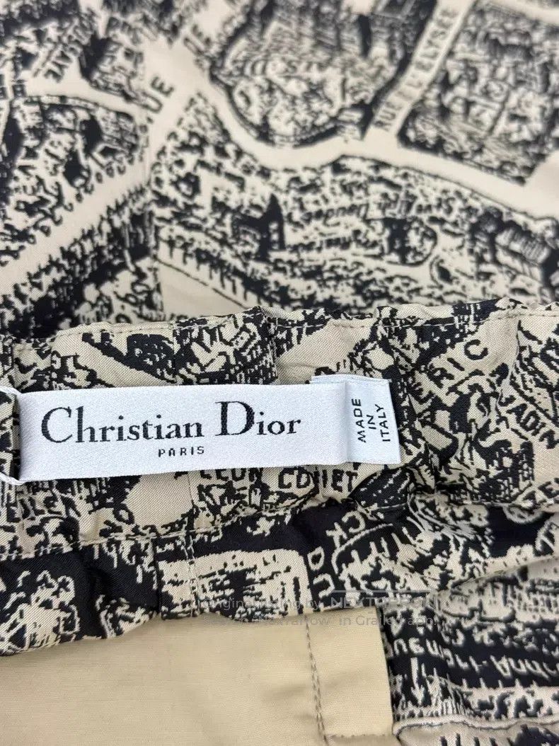 Dior Dior Paris map printed high-waisted skirt pants Size 26" / US 2 / IT 38 - 4 Thumbnail