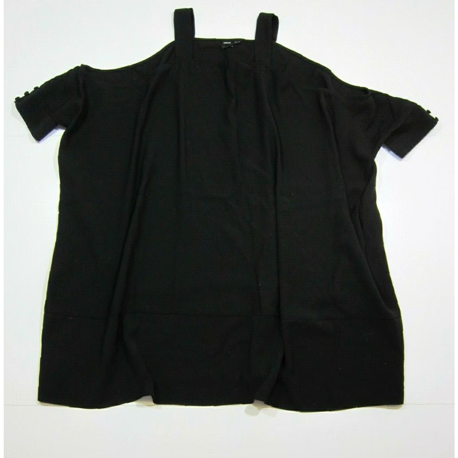 Asos ASOS Black Flowy Oversized Modest Lagenlook Square Dress Women 6/M Size M / US 6-8 / IT 42-44 - 2 Thumbnail