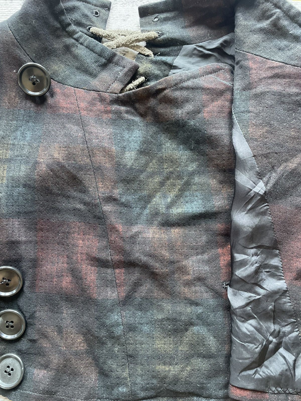 Yohji Yamamoto Archival Y's Yohji Yamamoto Lace-Up Back Cropped Wool Jacket Size US L / EU 52-54 / 3 - 7 Thumbnail