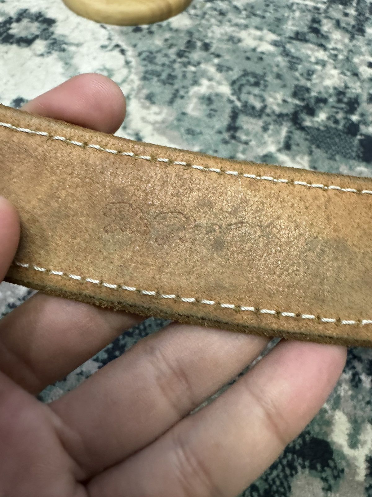 The Flat Head THE FLAT HEAD METAL BUCKLE LEATHER BELT 32-36" Size 34 - 5 Thumbnail