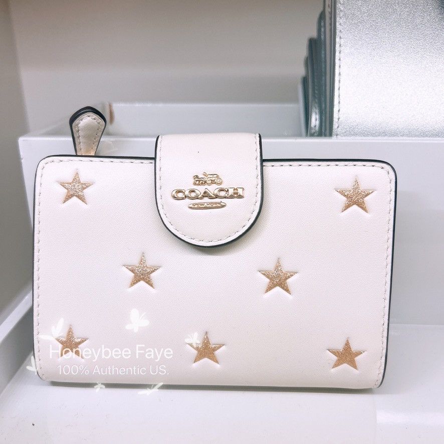 Coach Medium Corner Zip Wallet With Star Print CW530 Size ONE SIZE - 1 Thumbnail