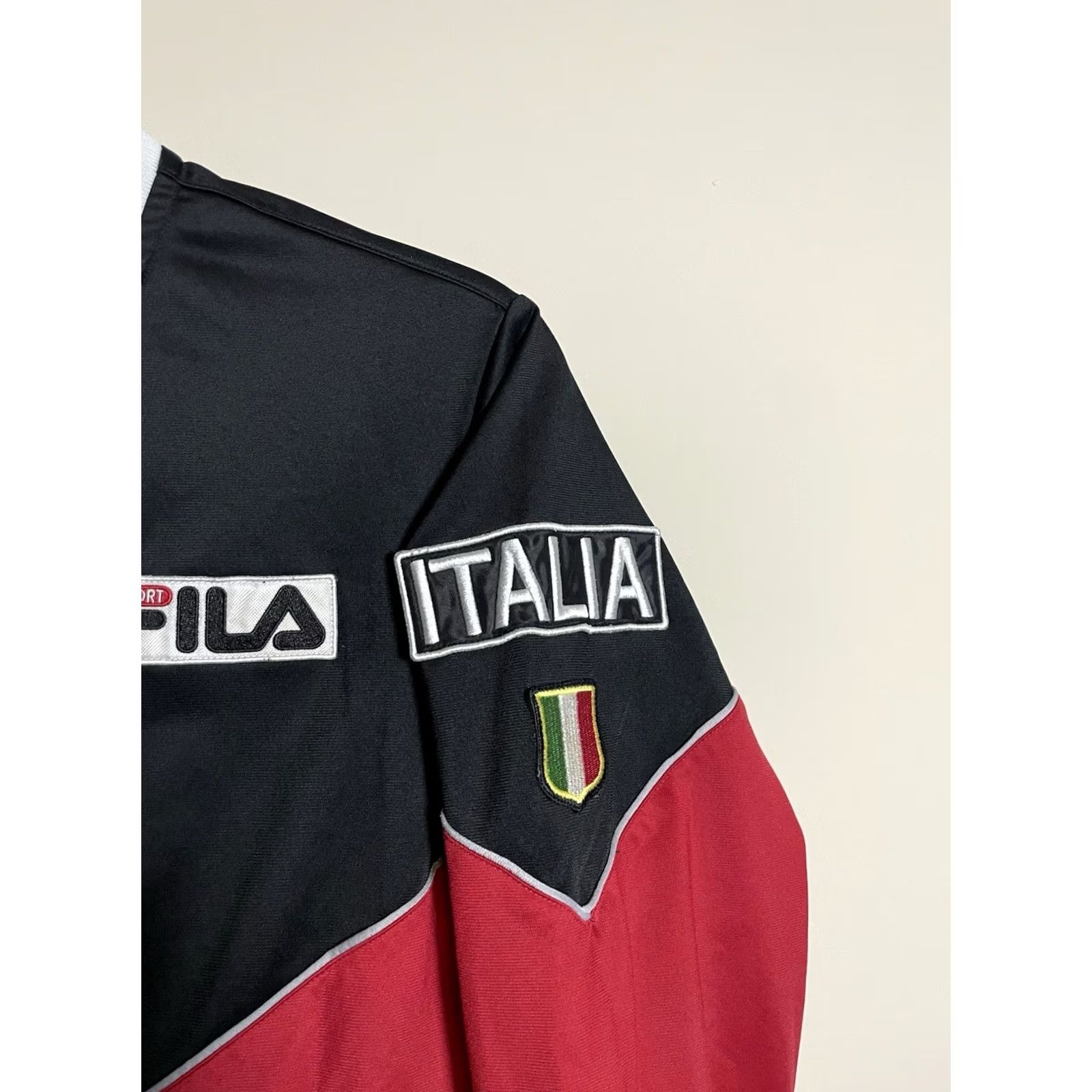 Fila VINTAGE FILA Track Jacket Full Zip Soccer Football 100% Polyester Red Blue C445 Men S Regular Blue 90s Sports Full Zip Jacket Womens? Size US S / EU 44-46 / 1 - 5 Thumbnail