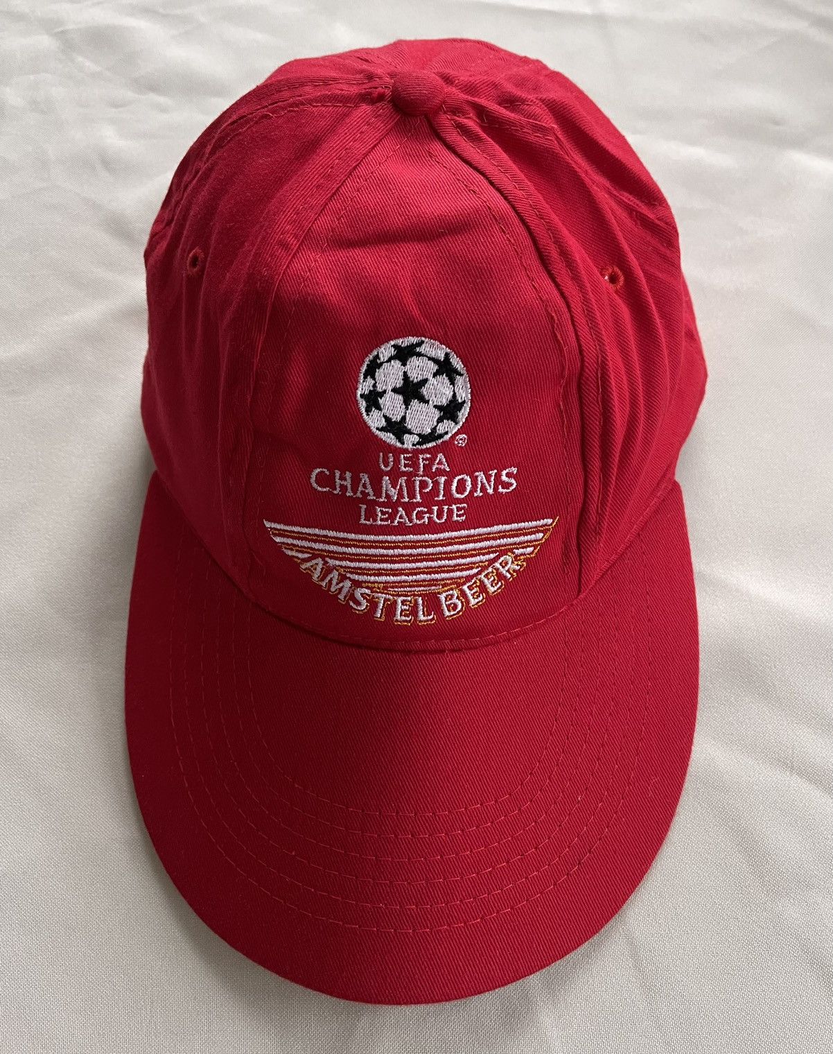 Vintage 80's Champions League Amster Beer Football Soccer Cap Hat Size ONE SIZE - 1 Thumbnail