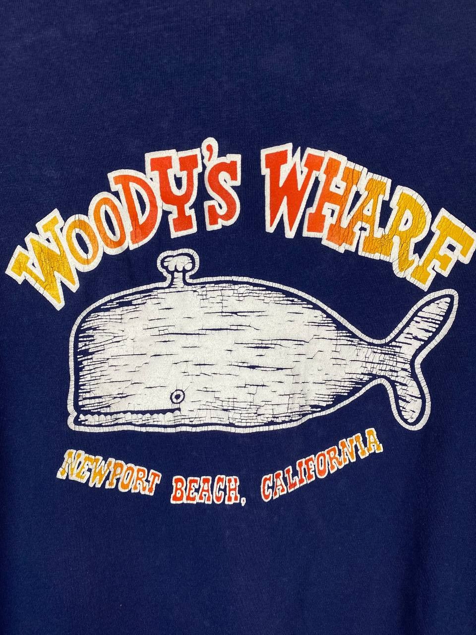 Vintage vintage whoodys wharf newport beach tee Size US L / EU 52-54 / 3 - 7 Thumbnail