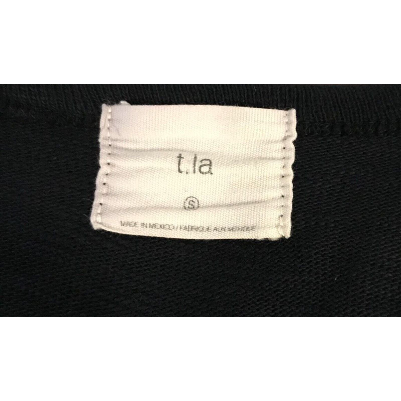 Anthropologie Anthropologie t.la Beira Black Woven Peplum Cardigan Sweater Size S / US 4 / IT 40 - 4 Thumbnail