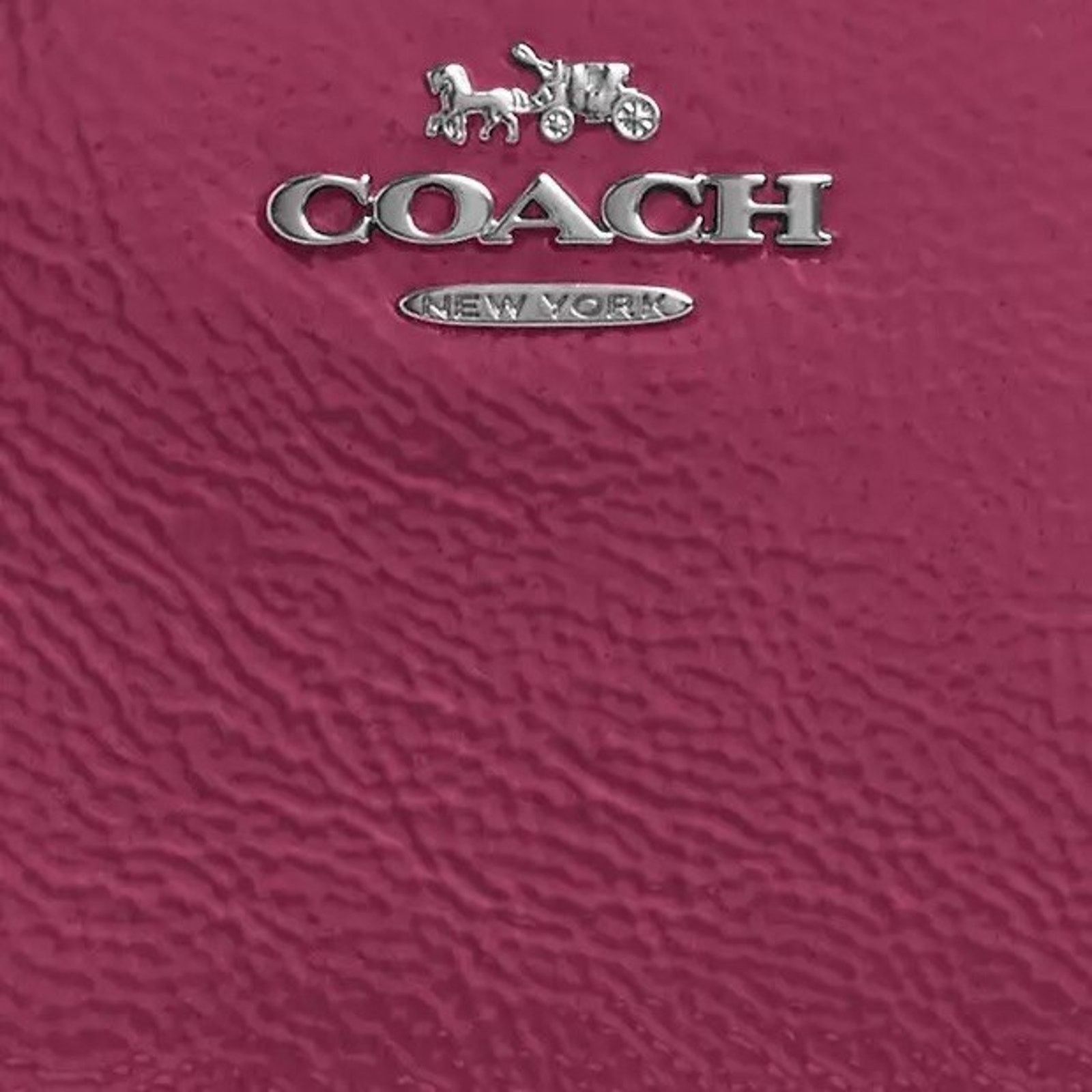 Coach NWT Coach Silver/Pink Snap Wallet CW790 Patent Leather Size ONE SIZE - 7 Thumbnail