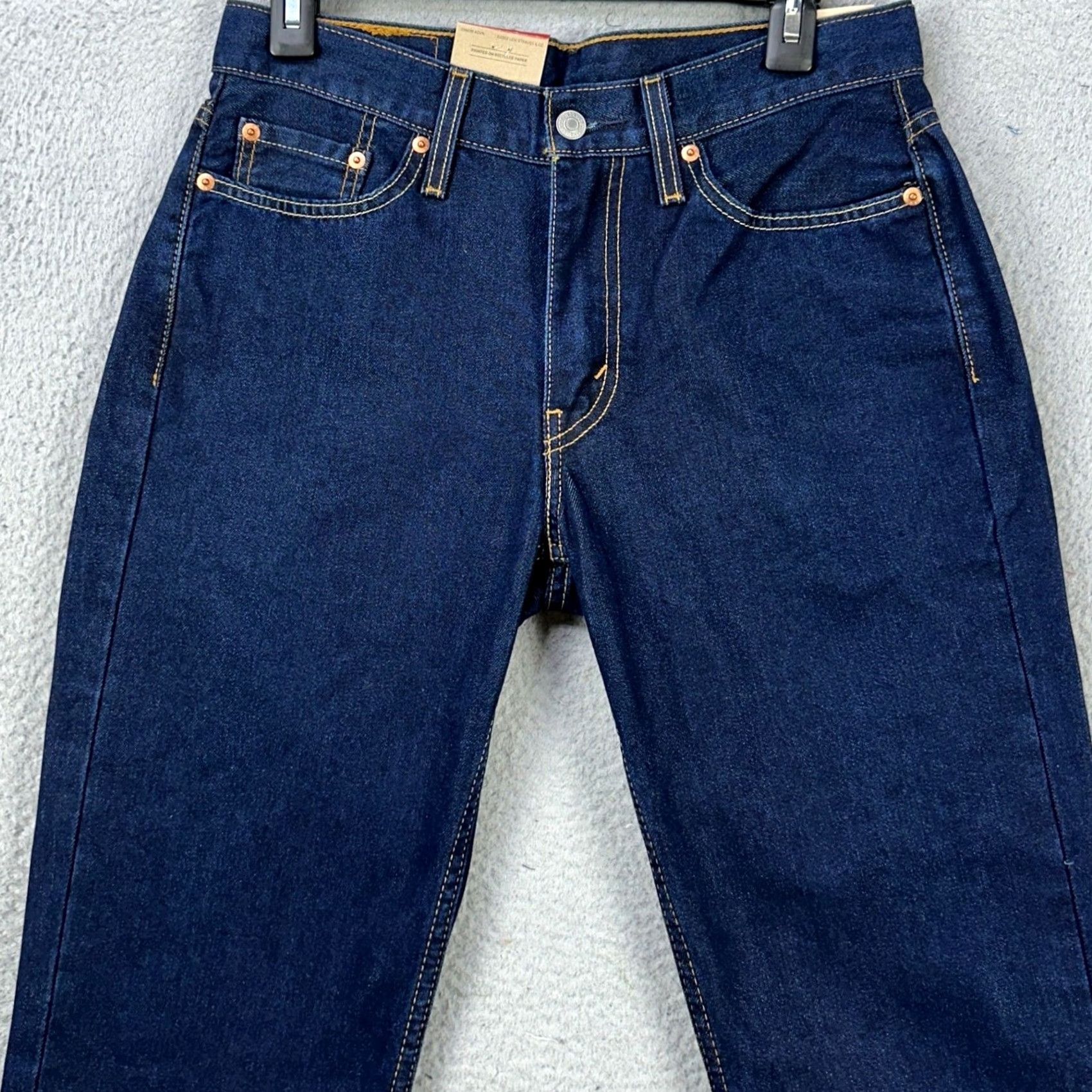 Levi's Levi's 514 Jeans Mens Straight Fit 30X30 Blue 5 Pockets Red Tab Denim NEW Size US 30 / EU 46 - 3 Thumbnail