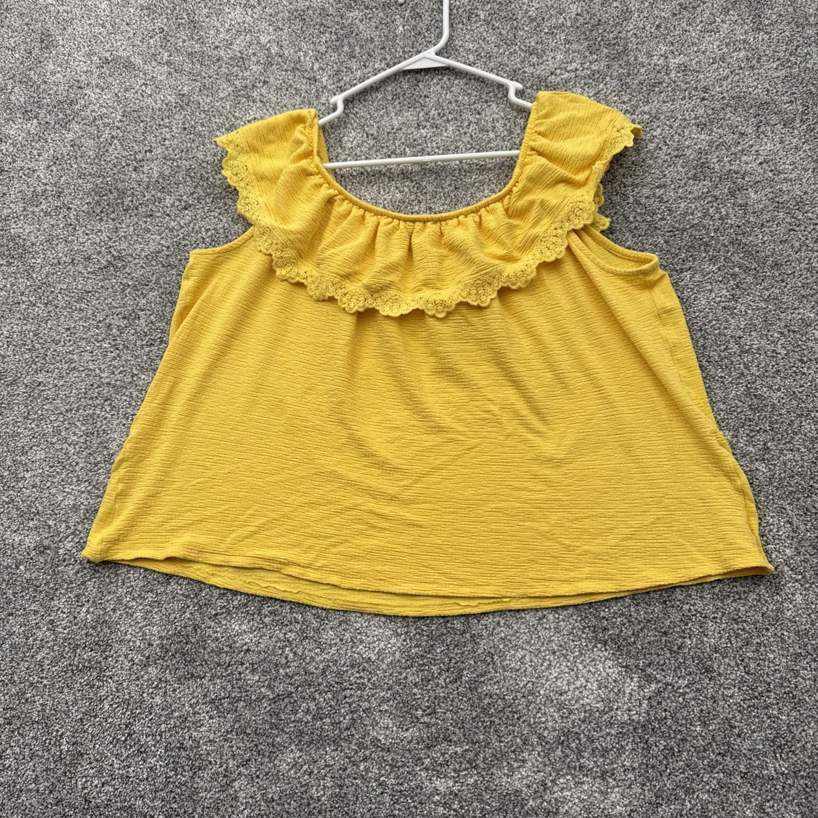 Other Cato Top Women 18W Plus Ruffle Cottagecore Boho Peasant Chic Size XXL / US 16-18 / IT 52-54 - 1 Thumbnail