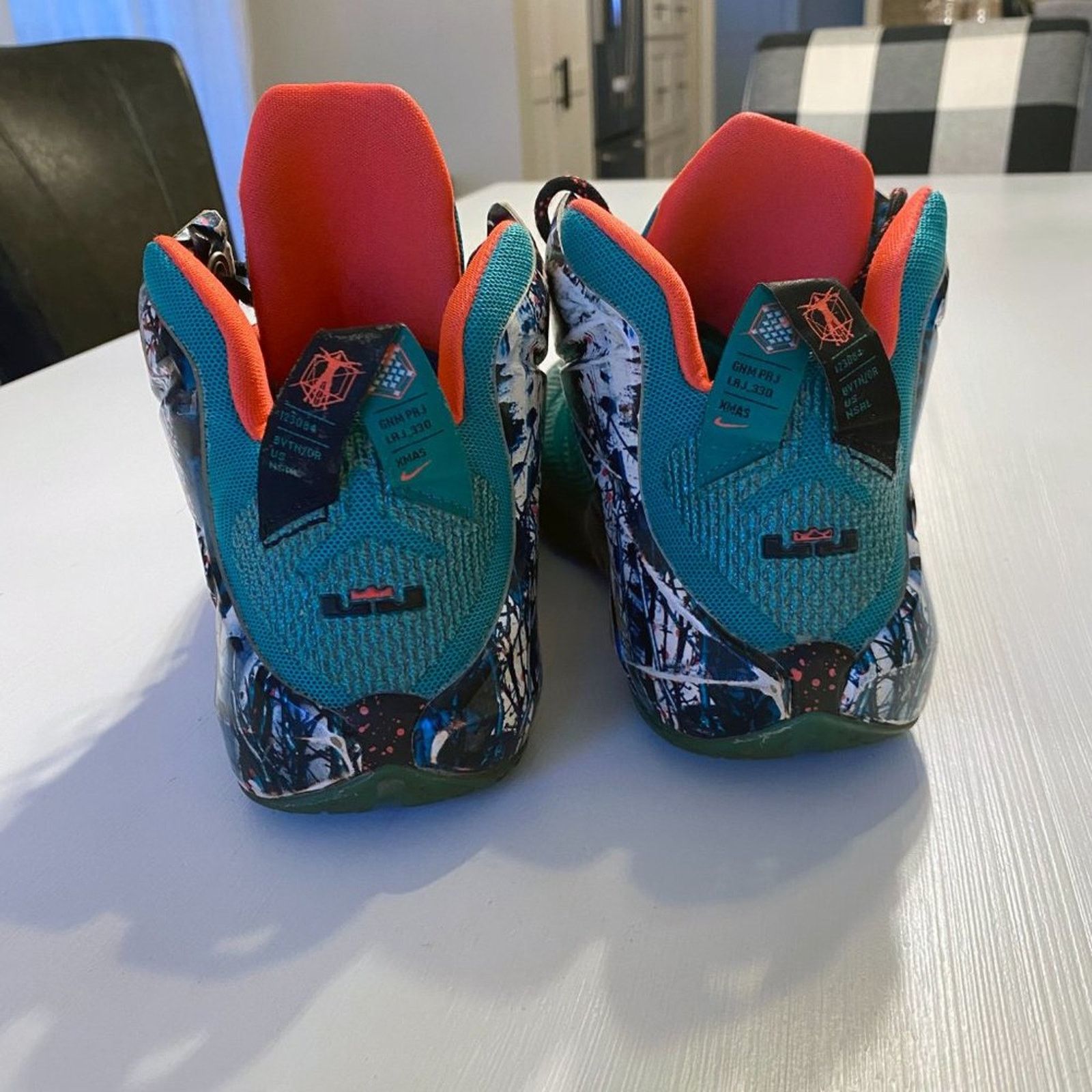 Nike Nike Lebron James 12 Emerald Green Youth Shoes 7Y 685181-303 Size US 7 / EU 40 - 6 Thumbnail