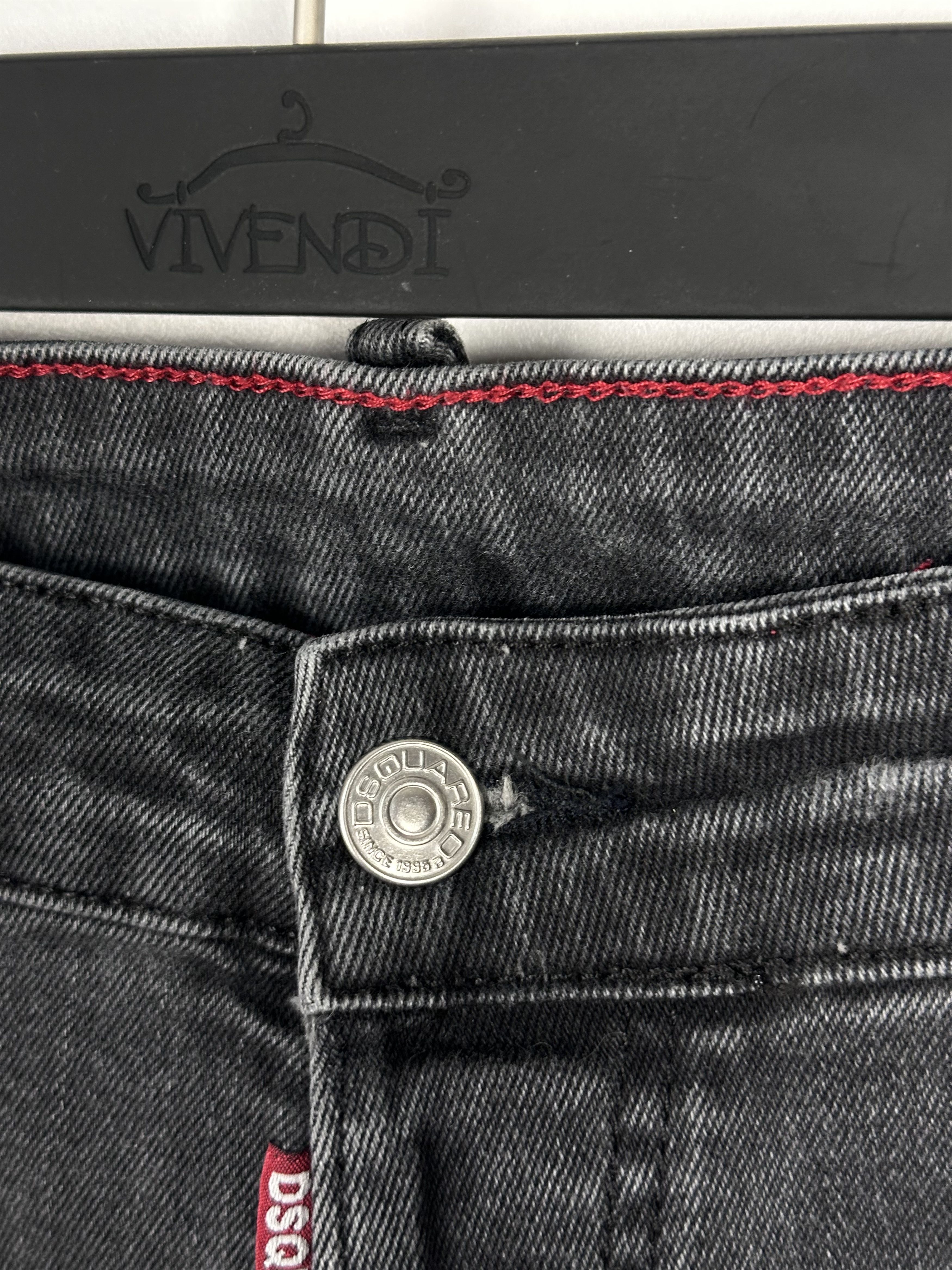 Dsquared2 Dsquared2 Black Washed Denim Distressed Jeans Mens Size 52 Size US 36 / EU 52 - 9 Thumbnail