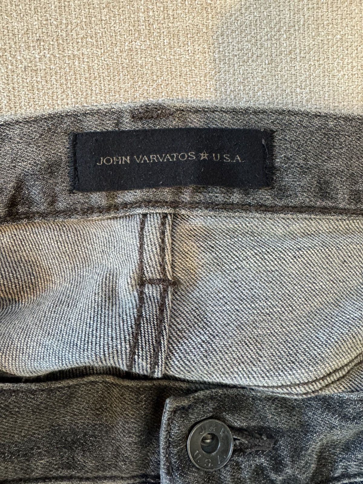 John Varvatos John Varvatos Bowery Slim Straight Jeans, Grey, W35 x L32 Size US 35 - 8 Thumbnail