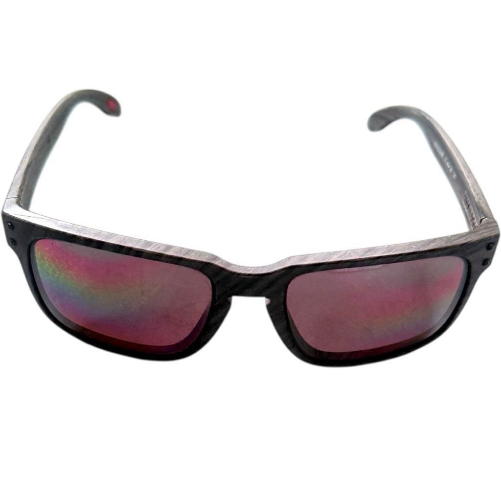 Oakley OAKLEY Holbrook OO9102-B7 Unisex Sunglasses Woodgrain Frame Size ONE SIZE - 2 Thumbnail