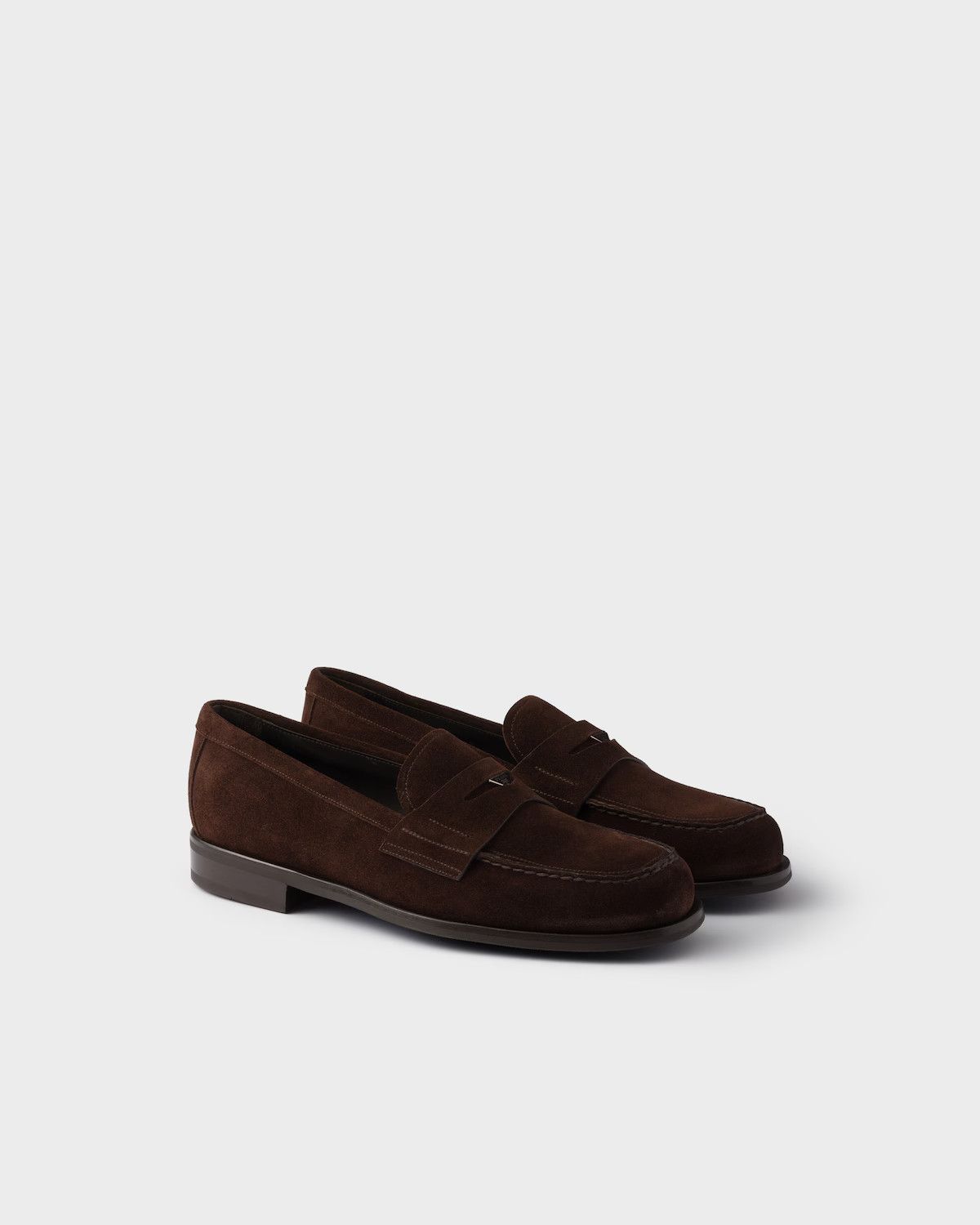 o1mt1gz0226 Suede Loafers in Brown