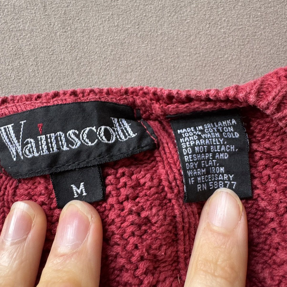 Vintage Vintage Wainscott Cable Knit V-Neck Sweater Size M / US 6-8 / IT 42-44 - 5 Thumbnail