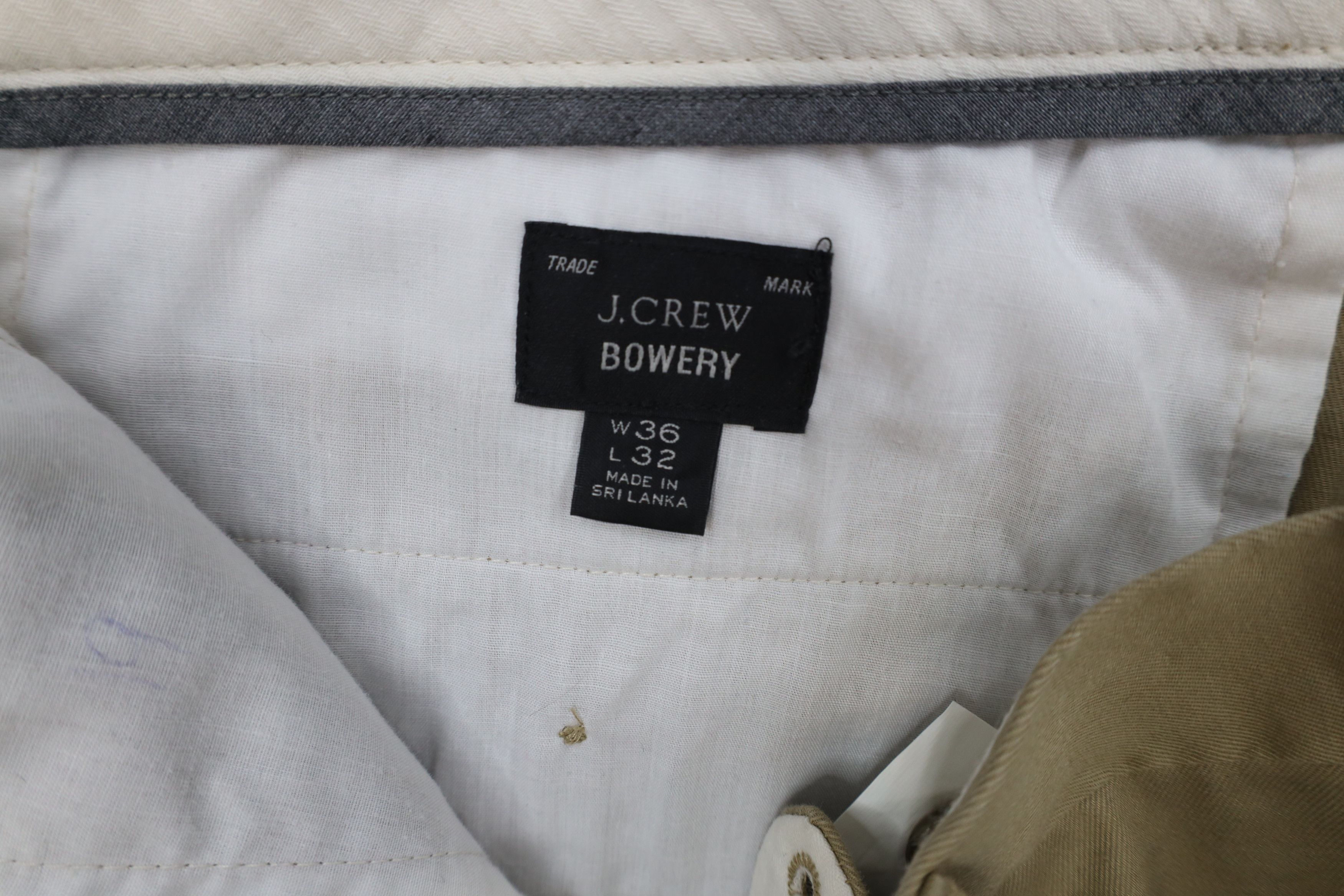 J.Crew × Vintage J Crew Bowery Classic Fit Stretch Chino Pants Beige Brown Size US 36 / EU 52 - 8 Thumbnail